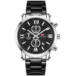 Montre MINI FOCUS Pour Homme MF0219G - Noir & Silver