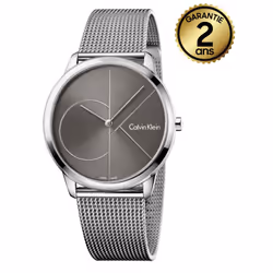 Montre Mixte Calvin Klein Minimal K3M21123 - Fonctions: Heure - Mouvement Quartz  - Étanche 3 Bar - Verre Minéral - Matériel  ...