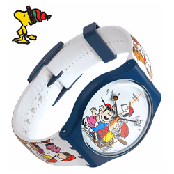Montre Mixte Swatch FIRST BASE SO29Z107 - Mouvement Quartz - Etanche 30 mètres - BRACELET en Silicone - Boîtier en Matériau b ...