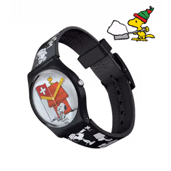 Montre Mixte Swatch GRANDE BRACCHETTO SO28Z107 - Mouvement Quartz - Etanche 30 mètres - BRACELET en Silicone - Boîtier en Mat ...