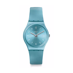 Montre Mixte Swatch SO Blue GS160 - Fonctions Heure - Mouvement Quartz - Étanche 3 Bar - Matière du bracelet Silicone - Type  ...
