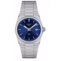Montre Pour Homme Tissot PRX 35MM T1372101104100 - Fonctions Date & Heure - Mouvement Quartz - Glace saphir inrayable - Étanc ...