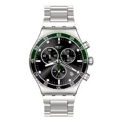Montre Unisexe Swatch Dark Green Irony YVS506G Vert -