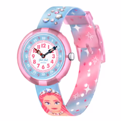 Montre Pour Enfants Flik Flak SPARKLE KINGDOM ZFBNP214 - Mouvement Quartz - Résistant à l'eau 3 bar - Matériau du bracelet: A ...