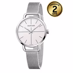 Montre Pour Femme Calvin Klein Even K7B23126 - Fonctions: Heure - Mouvement Quartz - Étanche 3 Bar - Verre Minéral - Matière  ...