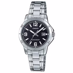 Montre Casio pour Femme - Dimensions (HxLxD): 35.2 × 30.2 × 7.8mm - Chronométrage régulier - Résistance à l'eau - Bracelet en ...