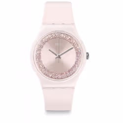 Montre Pour Femme Swatch SKINLINGOT SUOP110 - Fonctions: Date & Heure - Mouvement Quartz - Étanche 3 Bar - Matière du bracele ...