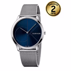 Montre Pour Homme Calvin Klein Minimal K3M2112N - Fonctions: Heure - Mouvement Quartz  - Étanche 3 Bar - Verre Minéral - Maté ...