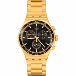 Montre Pour Homme Swatch IN THE BLACK YVG418G - MOUVEMENT Quartz - Type d'affichage: Analogique - Date Fenêtre - Chronomètre, ...