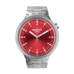 Montre Swatch Homme Scarlet Shimmer Grise SB07S104G