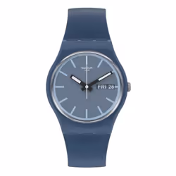 Montre Swatch Knock Nap - Mouvement Quartz - Etanche 30 mètres - Bracelet en biosourcé - Fermoir : Boucle - Couleur Bleu - Ca ...