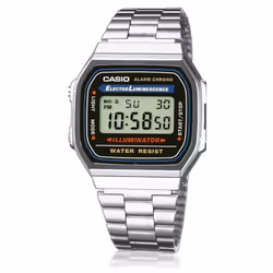 Montre Unisex Casio Vintage A168WA-1WDF Argent