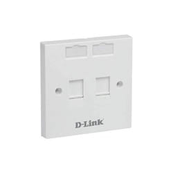 Monture 2 modules pour prise D-Link 86 x 86 mm Blanc