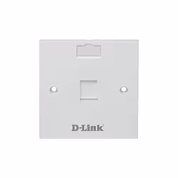 Monture pour prise Dlink NFP-0WHI11 Façade simple UTP 6 La plaque frontale simple accepte une prise Keystone, 86 x 86 mm, cou ...