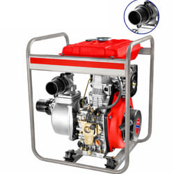 MotoPompe Diesel Emtop EDWP10011 1420L Rouge