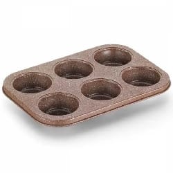 Moule à muffins 6 pièces KORKMAZ A651