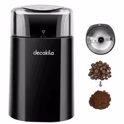 Moulin à Café DECAKILA - Capacité : 60g - Puissance : 150W - Lame de broyage en acier inoxydable - Conception de protection d ...