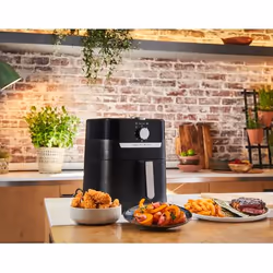 Moulinex EZ501810 Friteuse Sans Huile Unique 4,2 L Autonome Noir