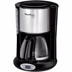 Moulinex FG362810, Machine à café filtre, 1,2 L, 1000 W, Noir, Acier inoxydable