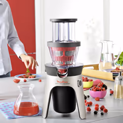 Moulinex Press Revolution (12) ZU500A10 Centrifugeuse 300 W Argent, Noir
