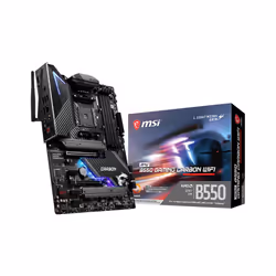 MSI AM4 B550 GAMING CARBON WIFI, AMD, Emplacement AM4, AMD Ryzen™ 3 de 3e génération, AMD Ryzen 5 de 3e génération, AMD Ryzen ...