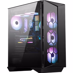 MSI MPG GUNGNIR 110R, Midi Tower, PC, Noir, ATX, micro ATX, Mini-ITX, Métal, Plastique, SPCC, Verre trempé, Jouer