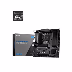 MSI PRO B660M-A, Intel, LGA 1700, Intel® Core™ i3, Intel® Core™ i5, Intel® Core™ i7, Intel® Core™ i9, DDR5-SDRAM, 128 Go, DIM ...