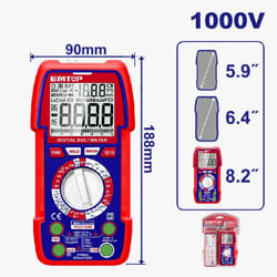 Multimètre Numérique EMTOP 6000 Points 1000V - EDMR5310002