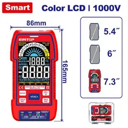 Multimètre Numérique EMTOP 9999 Points 1000V - EDMR5110004