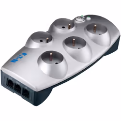 Multiprise Protection Box 5 Prises - Protection RJ11 - Protection RJ45 - Protection Modem Internet xDSL - Dimensions: 65 x 25 ...