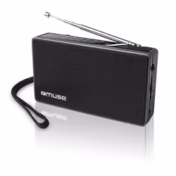 Muse M-030 R, Portable, Analogique, FM, MW, Noir, Rotatif, Alcaline