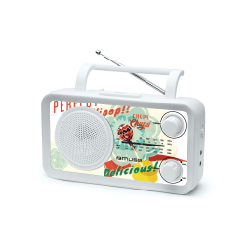 Muse M-05CC Radio portable Analogique Multicolore, Blanc