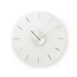 Nedis CLWA005GL30 Horloge murale et de table Horloge à quartz Cercle Blanc