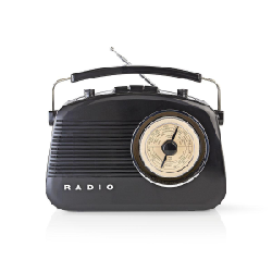 Nedis RDFM5000BK Radio portable Noir