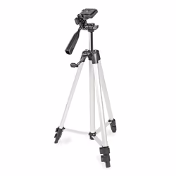 Nedis TPOD2200GY, 3 pieds, Noir, Argent, 133 cm