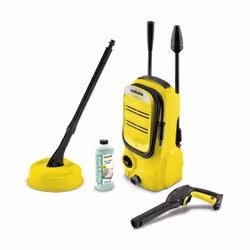 Nettoyeur Haute Pression KÄRCHER K2 Compact - Pression: 110 bars - Puissance: 1400W - Débit max: 360 L/heure - Température ea ...
