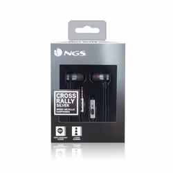NGS CROSS RALLY Casque Avec fil Ecouteurs Musique Noir, Métallique