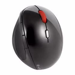 NGS EVO Ergo, Droitier, Optique, RF sans fil, 2400 DPI, Noir, Rouge