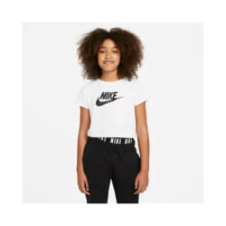 Nike Enfant -T-Shirt Enfant plus âgé G NSW TEE CROP FUTURA – Blanc
