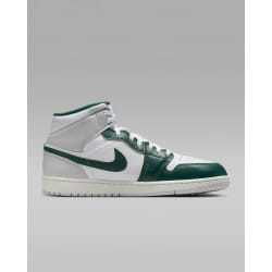Nike Homme - Air Jordan 1 Mid SE - Blanc/Gris neutre/Vert oxydé