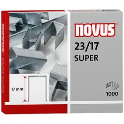 Novus 23/17 SUPER Pack d'agrafes 1000 agrafes