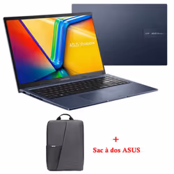 Pc Asus VivoBook 15 - Écran : 15.6" FHD, (1920 x 1080px) 16:9 LED Full HD - Processeur : Intel Core i5-1235U (Up to 4.4 GHz,  ...