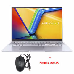 PC Portable Asus Vivobook 16 - Écran : 16" WUXGA (1920 x 1200) LED - Processeur : Intel Core i3-1215U (up to 4.4 GHz , 10Mo d ...