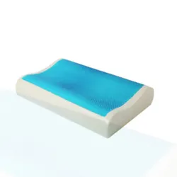 Oreillers Ergonomique OrthoDream Courbée Viscogel Bleu