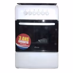 Orient cuisinière à gaz 4 Feux-Blanc OC-50-60EB
