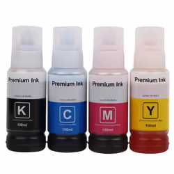 Pack 4 Bouteille D'encre Epson Adaptable - (PACK-103) - Capacité de Bouteille: 65 ml - Compatible avec: Imprimantes Epson Eco ...