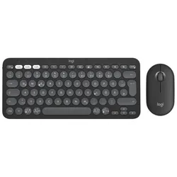 Pack Clavier et Souris Sans Fil Logitech Pebble 2 Combo Noir