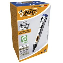 Pack De 12 Marqueur Bic Marking 2000 Ecolutions Bleu