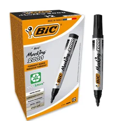 Pack De 12 Marqueur Bic Marking 2000 Ecolutions Noir