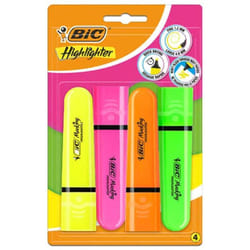 Pack de 4 Surligneurs Bic Highlighter Assorties